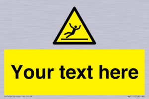 Custom Figure Slipping Sign